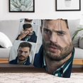 thumbnail image 6 of Cool #7 Jamie Dornan Blanket Ultra Soft Flannel Fleece Blanket Stylish Bedroom Living Room Sofa Warm Blanket All Season Use 40""*50"" （100 * 130cm）, Style-11, 6 of 6