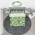 thumbnail image 3 of Designart 'Leaves Pattern' Modern & Contemporary Duvet Cover Set, 3 of 4