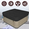 thumbnail image 4 of Outdoor Pool for Hot Tub Cover Protector Resistant Dust-Proof Waterproof Black, 4 of 10