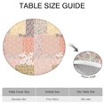 thumbnail image 6 of Pioneer Flower Floral Print Pattern Round Fitted Tablecloth with Elastic Edge,Dining Table Cover Waterproof,Outdoor Round Tablecloth for Camping,Dining,Indoor and Outdoor, 6 of 7