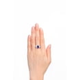 thumbnail image 2 of RYLOS Bagues pour Femmes Bague en Or Blanc 14K XOXO Câlins et Baisers Bague Pierre Précieuse 9x7 mm et Diamant Bijoux Améthyste de Février pour Femmes Taille 8, 2 of 7