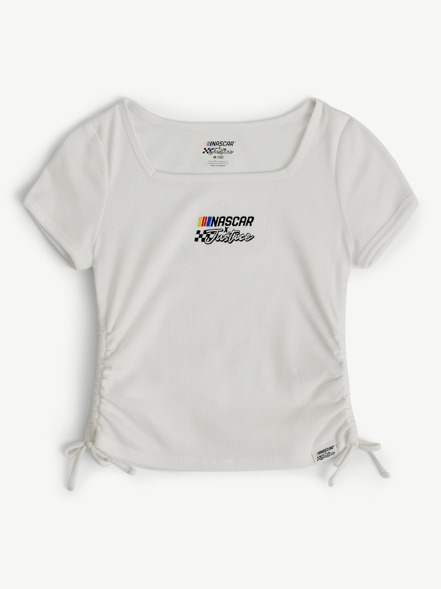 Justice Girl's NASCAR X Justice Collab Short Sleeve Tee, Sizes XS - XLP