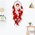 thumbnail image 6 of Red Dream Catcher Wall Decor Crystal Tree of Life Dream Catchers Handmade Feather Dreamcatcher Wall Hanging Ornament for Bedroom Living Room Home Decor, 6 of 6