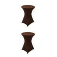 thumbnail image 2 of Maytalsory Easy Wash Stretch High Table Cover Environmentally Friendly And Versatile light brown 2Set, 2 of 6
