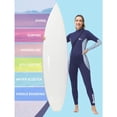 thumbnail image 4 of Owntop Wetsuit Women 3mm Neoprene Diving Suits Full Long Sleeve Keep Warm Front Zip Wet Suit for Surfing Swimming Snorkeling, 4 of 7