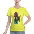 thumbnail image 1 of T-Shirt Basique à Manches Courtes pour Femmes Style de Rue Demon Slayer, 1 of 6