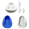 thumbnail image 4 of Bewildely Inodoro portátil de un solo para ancianos, mujeres y hombres, grueso, de gran capacidad, para heces, orinal, inodoro de emergencia Suministros de limpieza para el hogar Blanco, 4 of 6