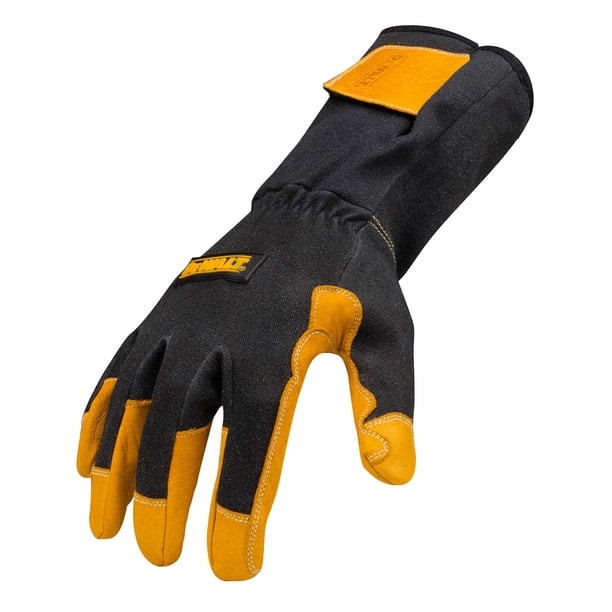Guantes de soldadura DEWALT Premium TIG ajustables, talla mediana