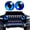 11, variant on Car Stickers,Beast Eyes Headlight Decals Pair,Funny Car Decals,Off Road Vehicles Light Stickers