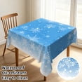 thumbnail image 2 of Tchckioa Winter Snowflakes Square Tablecloth,Waterproof Table Cloth for Kitchen,52x52 Inch, 2 of 7