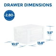 thumbnail image 2 of Gracious Living Deluxe 2 Drawer Storage Desktop Countertop Organizer, White, 2 of 10