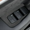 thumbnail image 3 of Tesla Model 3, Y Door Switch Cover Trim Stickers, 4pcs, Deep Gray Alcantara Suede, 3 of 4