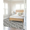 thumbnail image 5 of Unique Loom Chindi Jute Collection Area Rug (4' 1" x 6' 1" Rectangle Black and White), 5 of 10