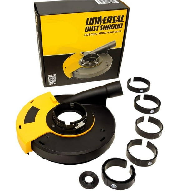 QuickT GDS702K 7 Inch Universal Surface Grinding Angle Grinder Dust