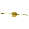 thumbnail image 2 of CWI Lighting Oskil Satin Gold Finish LED Integrated Wall Light Indoor, 2 of 6