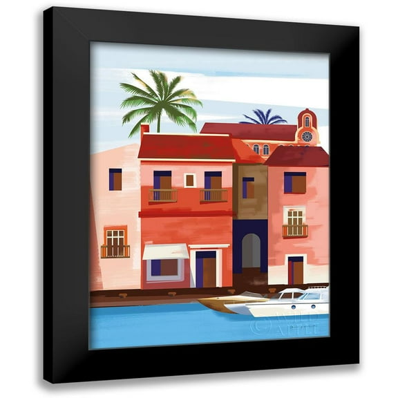 Escalante, Omar 12x14 Black Modern Framed Museum Art Print Titled - Las Palmas IV