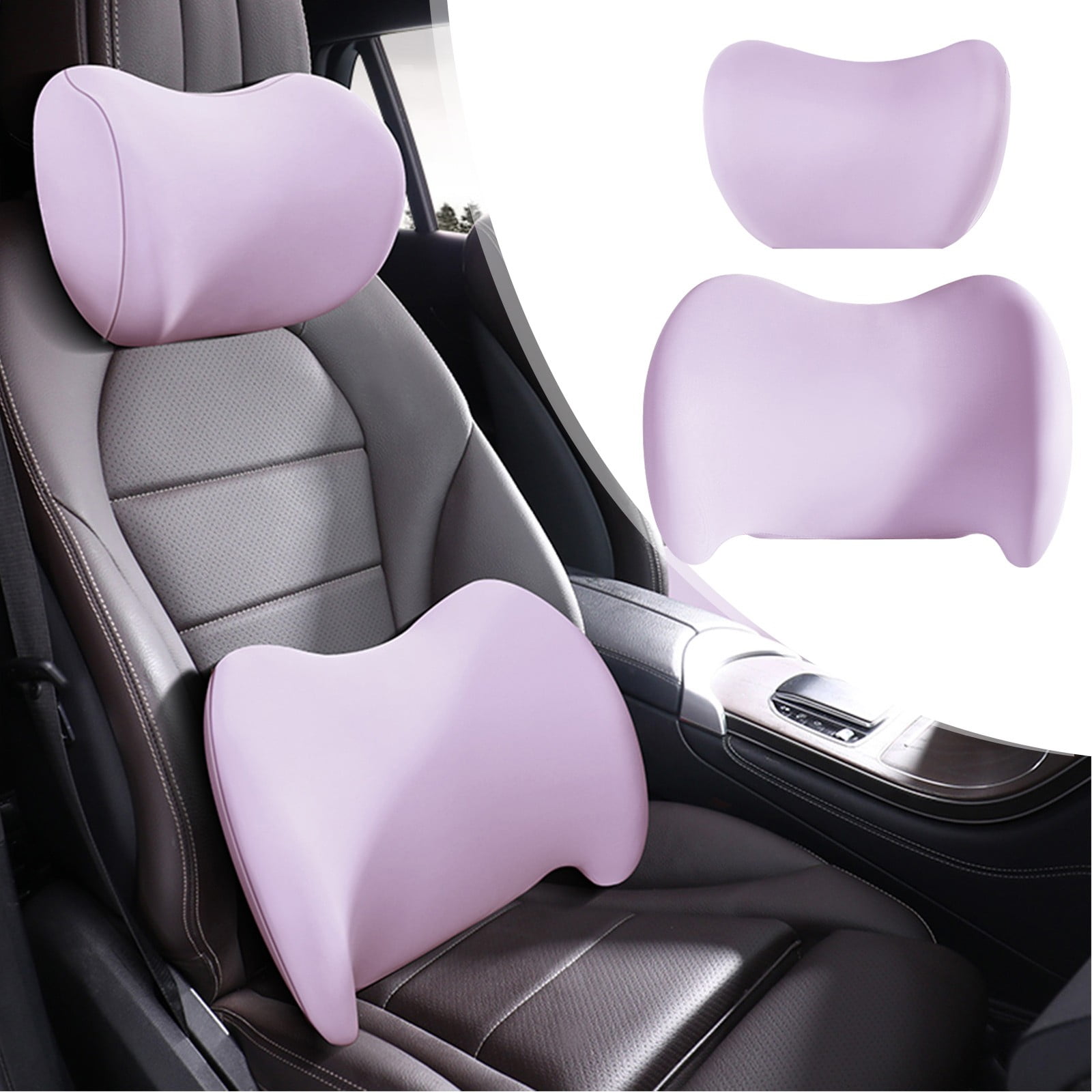 Lolmot Lumbar Pillows Headrest Pillow Lumbar Support Pillows for Office Chair Ergonomic Memory Foam Back Pillows for Car Back Support for Office Chair Car Bed Walmart