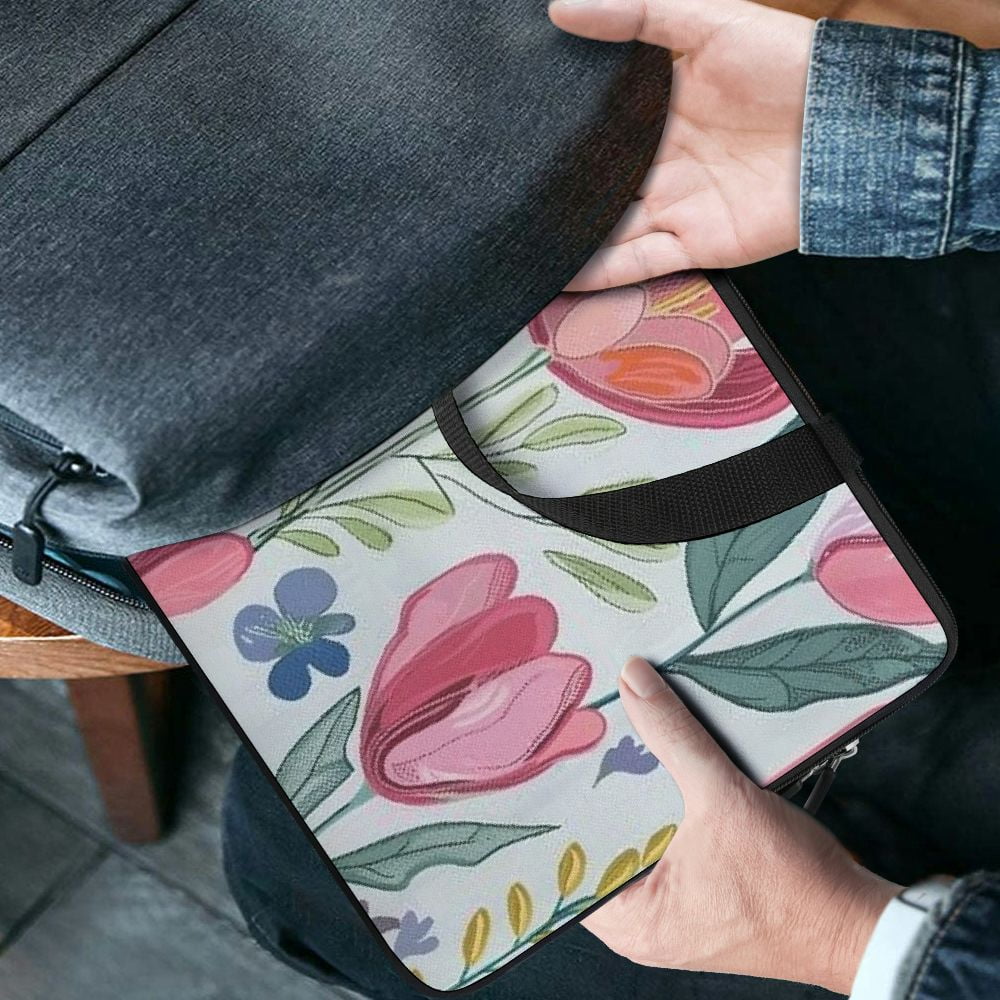 JRXY Flowers Leaves Annabel Kidston Laptop Handle Bag Diving Fabric Soft Carrying Travel Case Ideal for Computer Protection 15inch