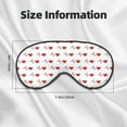 thumbnail image 5 of Naloa Heartbeat Symbol Print Sleep Mask for Sleeper, Light Blocking Sleeping Eye Mask for Women Men, Eye Shade with Adjustable Strap for Travel, Nap,Meditation, 5 of 7