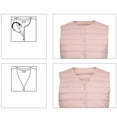 thumbnail image 4 of HTNBO Womens Winter Puffer Vest Lightweight Collarless Outdoor Puffer down Short Packable Vest Alternative Vest Jacket, 4 of 4