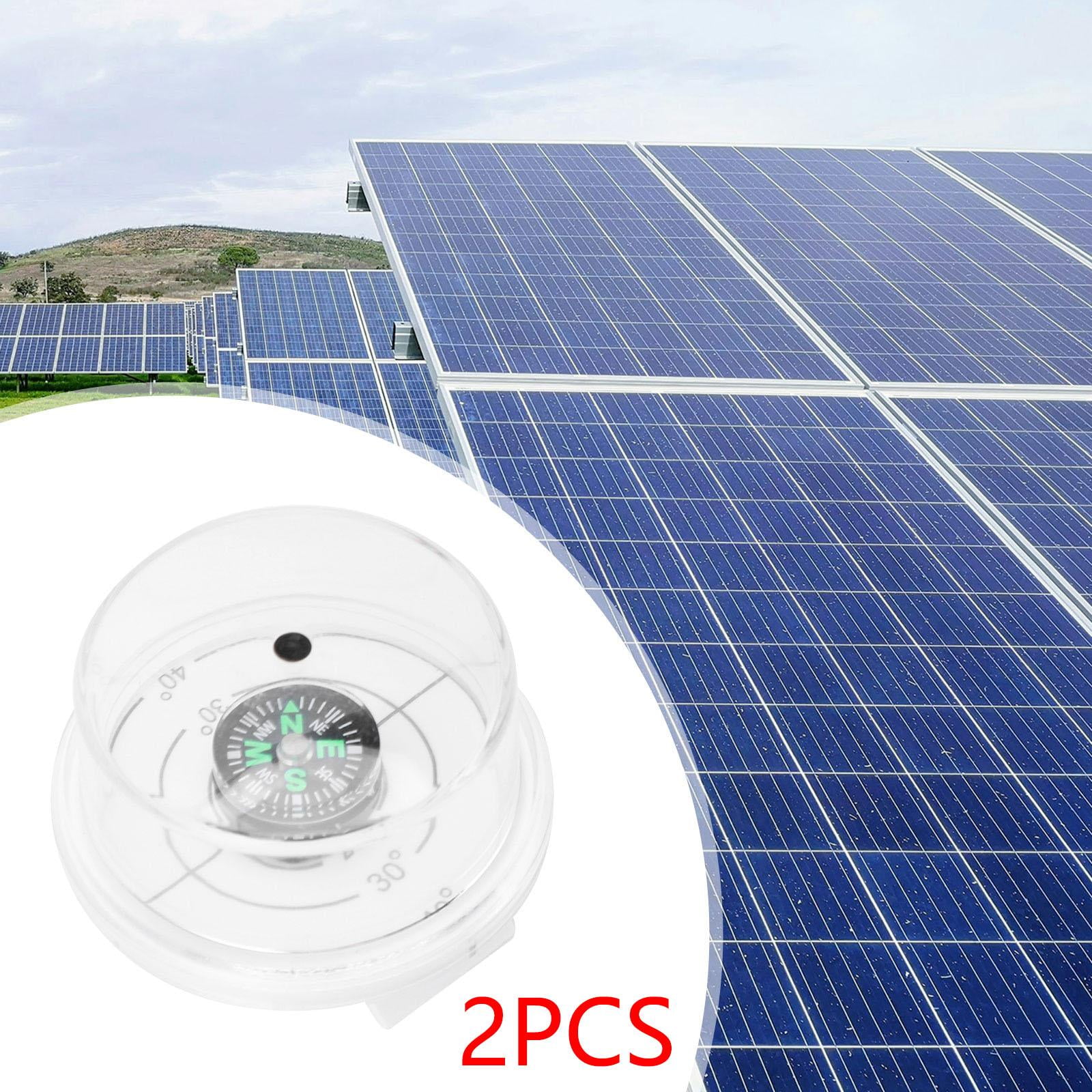 TISHITA Solar Angle Guide, Solar Inclinometer with Compass, Install to Solar Panel Alignment Tool Sun Angle Sun Angle 2pcs
