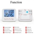 thumbnail image 4 of Inteprter Higrómetro, accesorios para el hogar, termómetro LCD, medidor de humedad, pantalla interior, suministros prácticos para el hogar, Termómetros Blanco con luz de fondo Inteprter HA005543-01B, 4 of 6