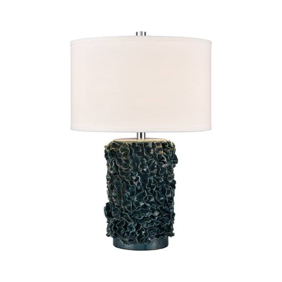 Elk Home Larkin 25-inch High 1-Light Table Lamp in Green Glazed