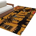 thumbnail image 2 of Black African Women Runner Rug 2.7x5 FT, Non Slip Entryway Carpet, Boho Brown Elephant Giraffe Ethnic Washable Soft Floor Carpet Entrance Mat Non-Shedding Throw Rug for Hallway Laundry Room Bedside, 2 of 9