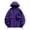 Purple, variant on Wyobmus Men's Waterproof Lightweight Outdoor Jacket Patchwork Windproof Rain Solid Hooded Shell Jacket With Zipped Pockets Khaki