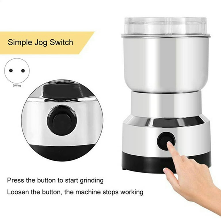 Mini Kitchen Electric Coffee Grinder Cereals Nuts Beans Spices Grains  Grinding Machine Multifunctional Home Coffee Beans Grinder - AliExpress