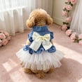 thumbnail image 4 of Nkmbld Dog Dress Clothes Soft Breathable Puppy Outfits for Small Medium Dogs, Summer Puppy Dogs Princess Dresses with Bowknot for Birthday Party Wedding, 4 of 8