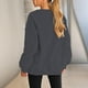 thumbnail image 4 of Gibobby Sudadera Navidad mujer Navidad Mujer Casual Manga Larga Impreso Sudadera Suelta Cuello Redondo Y 2 K Sudadera Blusa(Gris oscuro,XG), 4 of 4