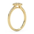 thumbnail image 4 of AFFY Halo Solitaire Engagement Ring for Women, IGI Certified 0.60 Carat (ctw) Oval And Round Lab Grown Diamond Ring In 18k Solid Yellow Gold F-G, VS-SI Quality Ring Size-5.5, 4 of 6
