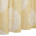 thumbnail image 6 of Valances for Kitchen, Floral Medallion Damask Print Linen Blended Valance Curtains for Bathroom Small Curtains for Cafe Kitchen Windows,Yellow, 52x15 Inch, 6 of 7