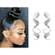 thumbnail image 4 of Borde del pelo del bebé pegatinas impermeable para las mujeres niñas C Zulema Etiquetas engomadas de la rayita, 4 of 6