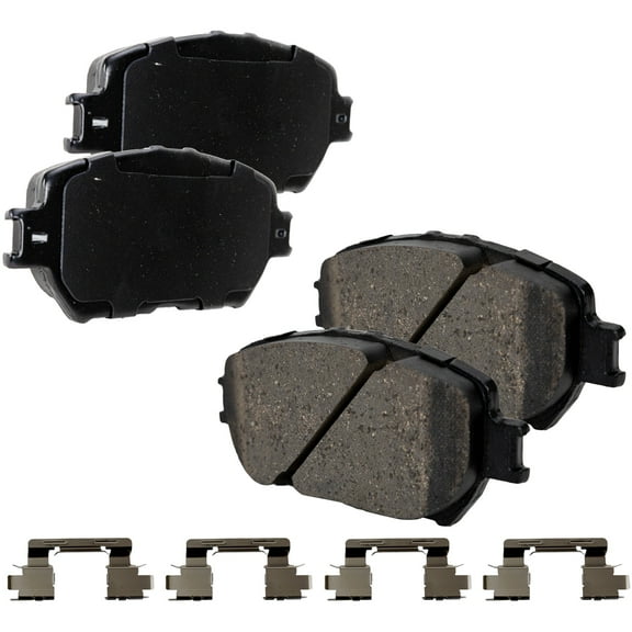 Brake Pad Set Compatible with 2009-2015 Lexus IS250 2002-2006 Toyota Camry 6Cyl 4Cyl 2.5L 2.4L 3.0L 3.3L Front