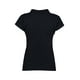 thumbnail image 2 of Playera Tipo Polo NAO Piqué Negro Talla Extragrande para Dama, 2 of 3