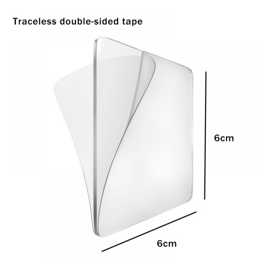 10Pcs Reuseable Anti-Slip Gel Sticky Pads Clear Double-Sided Mounting Tape  