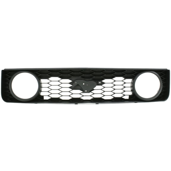Grille Assembly Compatible With 2005-2009 Ford Mustang Textured Black Shell and Insert