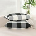 thumbnail image 2 of Black and White Lumbar Plaid Pillow Covers 12x20 Set of 2 Black Buffalo Check Pillow Covers 12 x 20 Outdoor Farmhouse Lumbar Throw Pillows for Couch, Sofa and Patio, 2 of 7