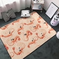 thumbnail image 3 of Area Rugs For Living Room Decor - Cute Cartoon Shrimp Anti Slip Throw Washable Rugs 3x5 For Bedroom, Soft Indoor Carpet For Bedroom Living Room 60x39In, 3 of 5