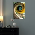 thumbnail image 2 of wall26 - Canvas Wall Art - Spiral Staircase Viewed from Above - Gallery Wrap Modern Home Art | Ready to Hang - 12x18 inches, 2 of 3