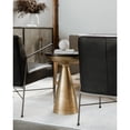 thumbnail image 4 of Moe's Home Collection Table d'Appoint en Aluminium avec Dessus en Granit en Laiton/noir, 4 of 4