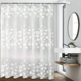 thumbnail image 6 of Steadline Thickened Water Resistant Shower Curtain with 12 Hooks Included - Oversized Polyester Bathroom Liner with Quick Dry Feature for Humid Environments, 6 of 6