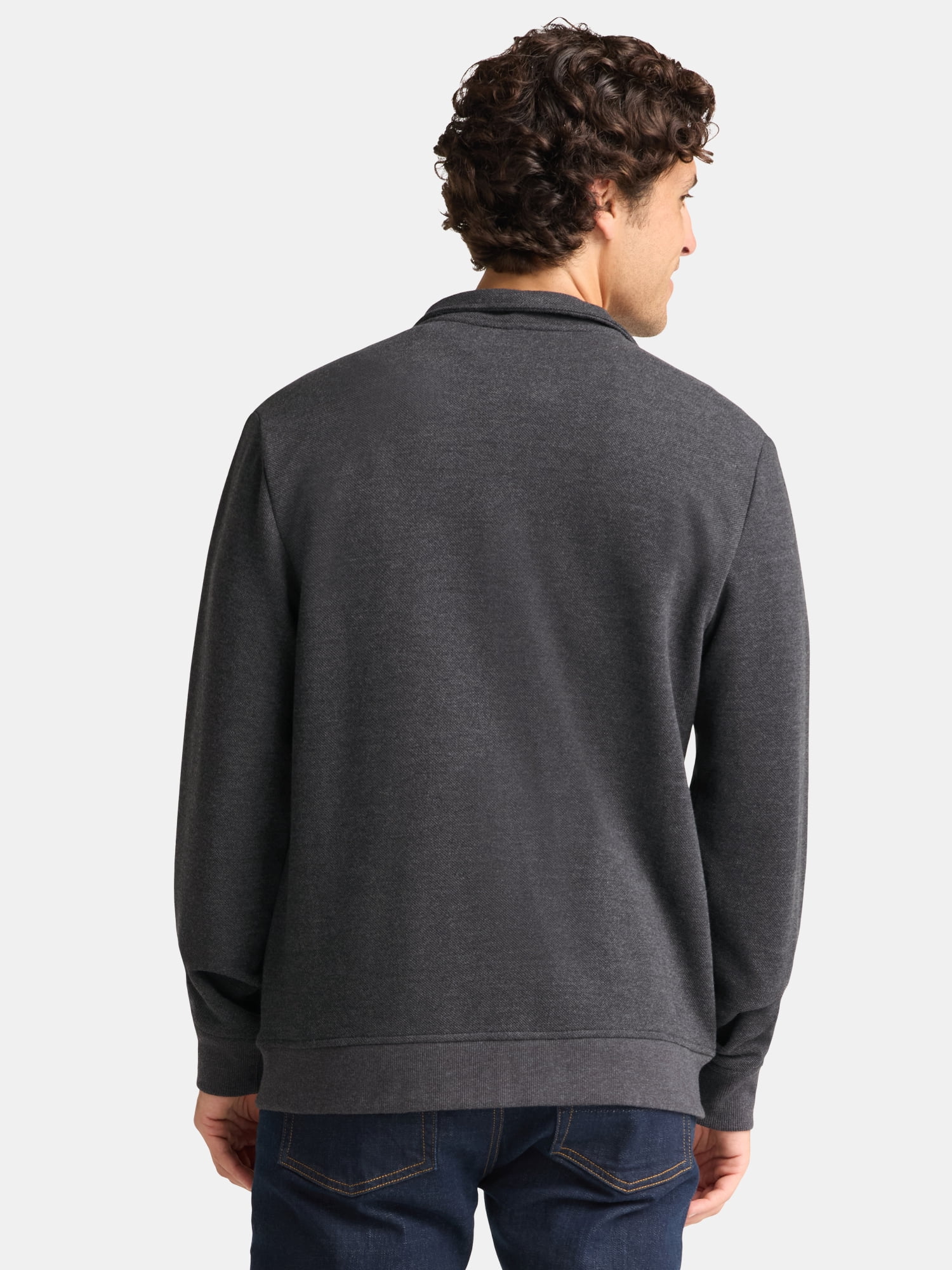 George Men's and Big Men's Full Zip Knit Jacket, Size XS-3XL