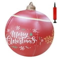 thumbnail image 2 of Outdoor Christmas Decorations Yard Inflatable Christmas Balls - Xmas/Winter/New Year/Holiday Tree Ornaments Lawn Porch Indoor Decor Party Supplies 24Inch Christmas Decor, 2 of 5