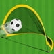 thumbnail image 2 of Juego de fútbol para niños, 2 mini porterías de fútbol con 1 balón, 1 inflador y 4 clavos de hierro para entrenamiento al aire libre (red de 68 cm), 2 of 6