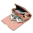 thumbnail image 4 of Crossbody Bag for Women Cellphone Little Purse with Credit Card Slots PU Leather Wallet-pink, 4 of 5
