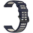 thumbnail image 2 of 22mm Smart Sports Watch Two-Color Silicone Replacement Strap, Breathable, Lightweight, Sweat & Water Resistant, Versatile for Various Occasions, 2 of 5