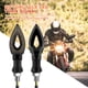 thumbnail image 5 of 2 uds., luz LED de giro para motocicleta, lámpara de señal de giro superbrillante (negro) Sywqhk Accesorios para autos y motos, 5 of 8